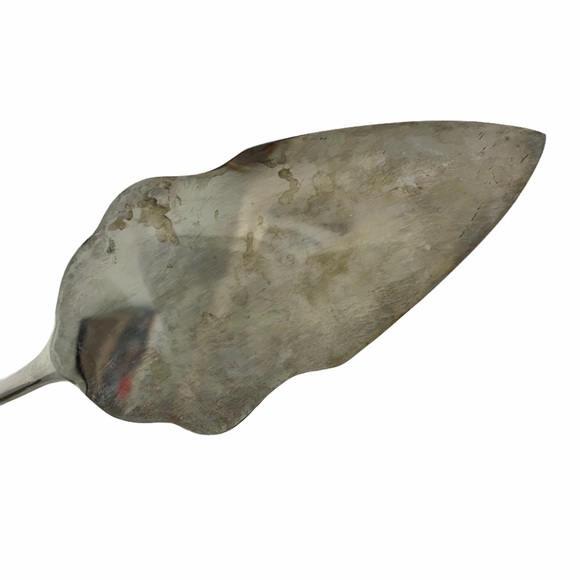 Silver Plate Cake Server Merry Christmas - Picture 5 of 5